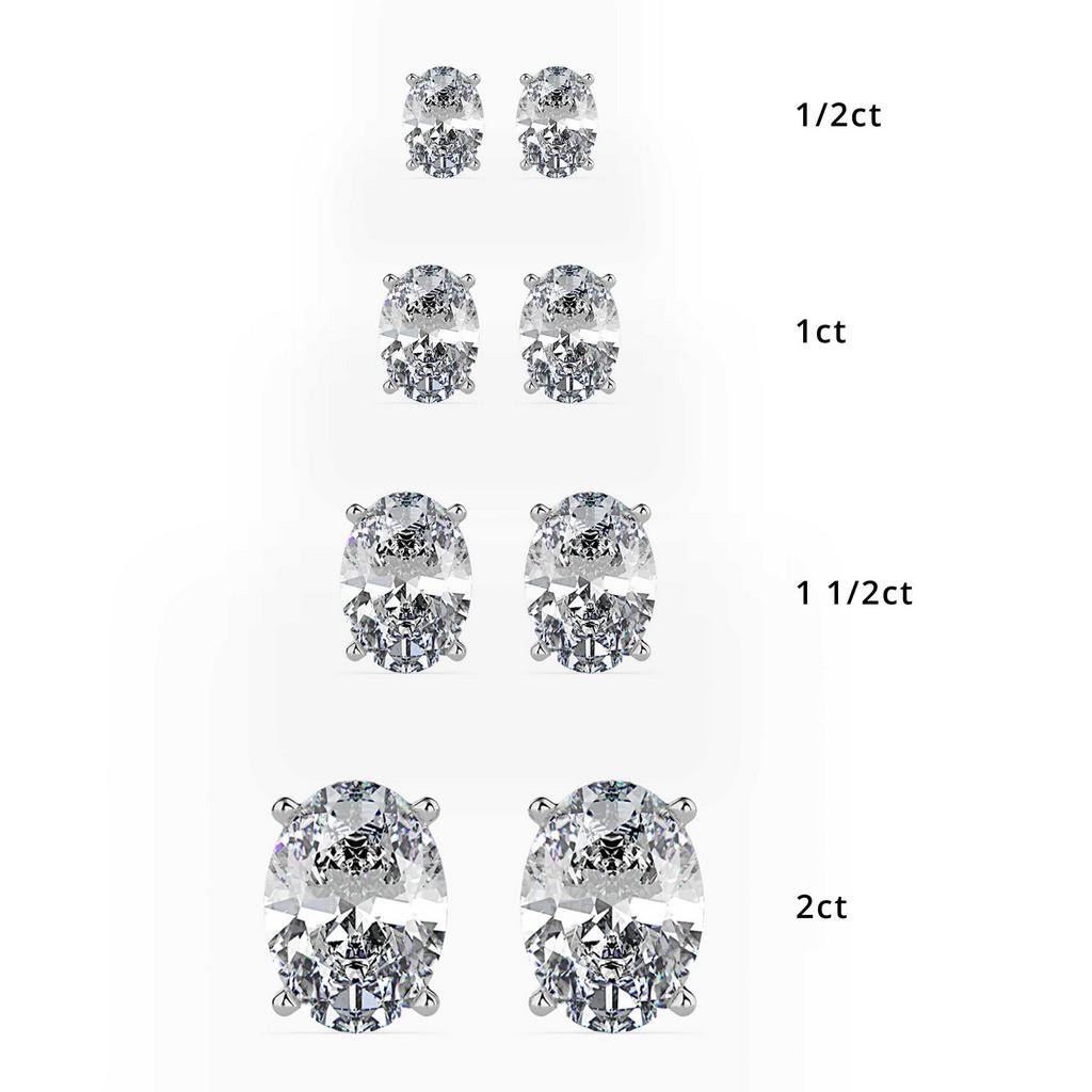 Majeste Oval Studs