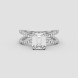 Majestic Emerald Split Band Ring