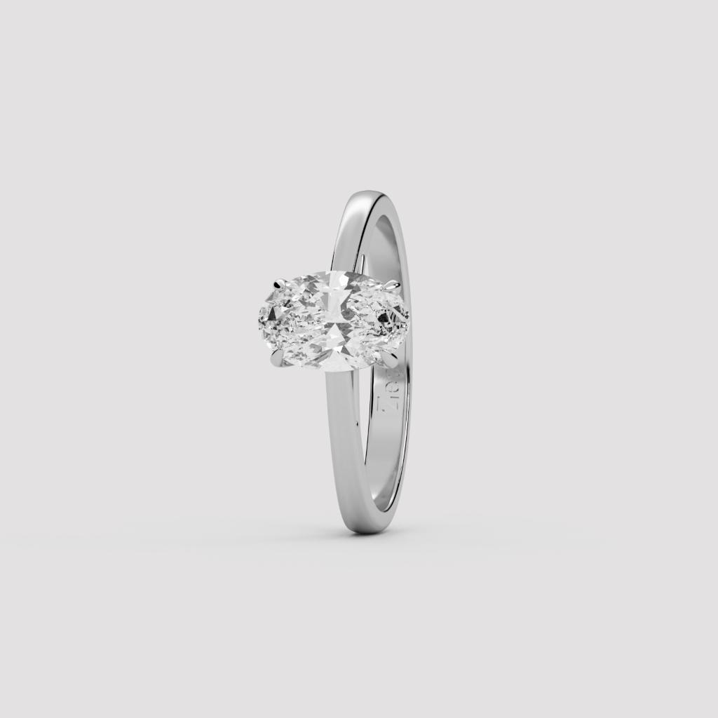 Majestic Oval Solitaire