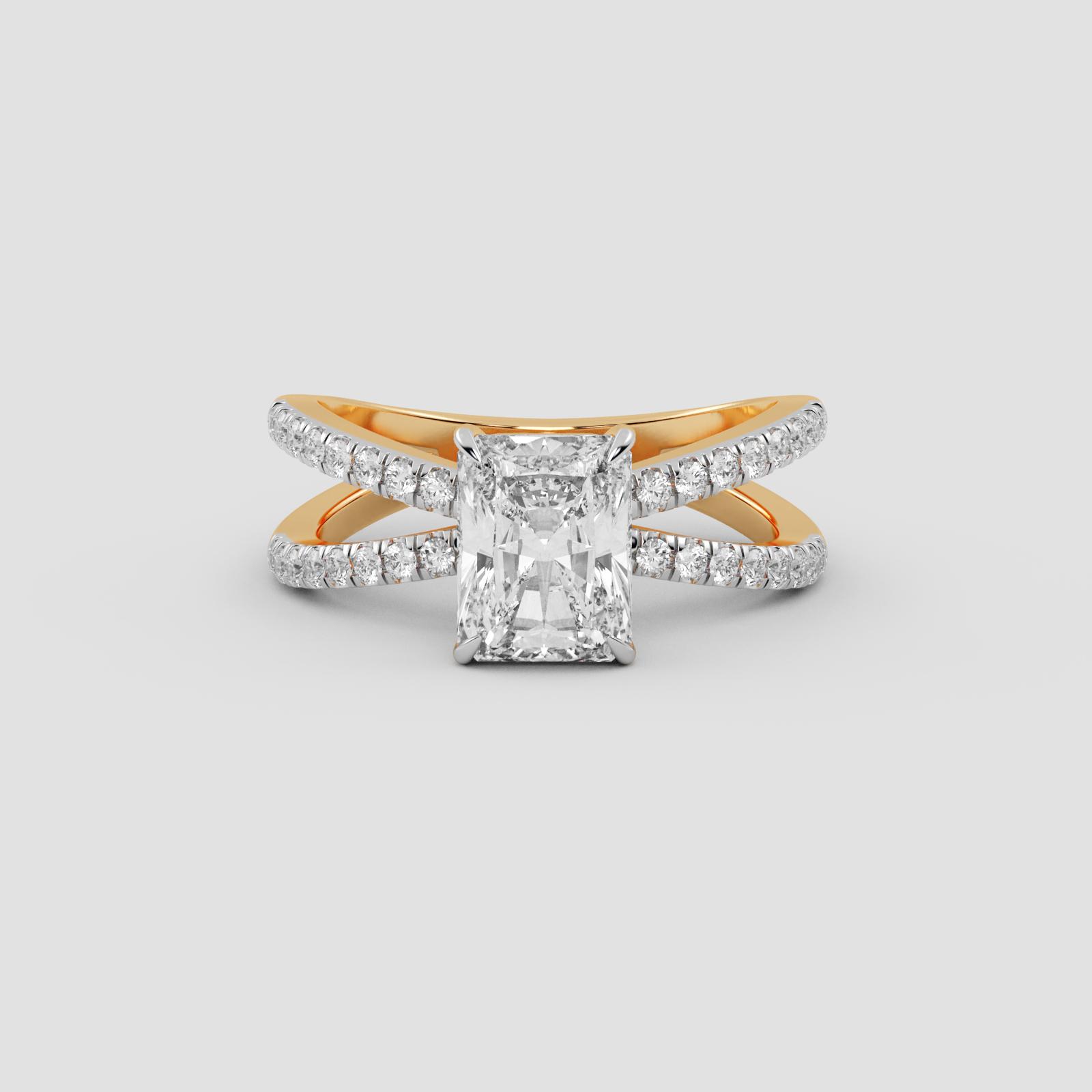 Majestic Radiant Solitaire Ring