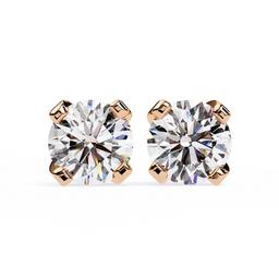 Majestic Round Prong Earring