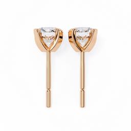 Majestic Round Prong Earring