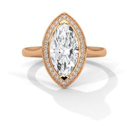 Marquise Halo Ring