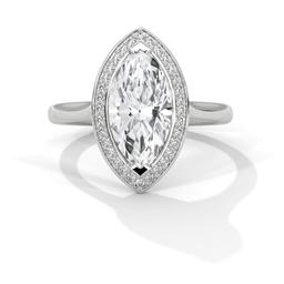 Marquise Halo Ring