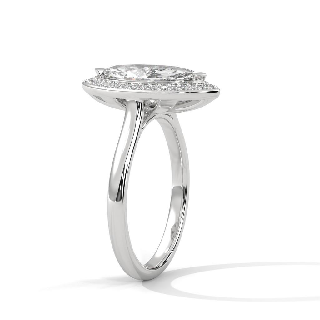 Marquise Halo Ring