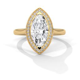 Marquise Halo Ring