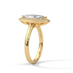 Marquise Halo Ring
