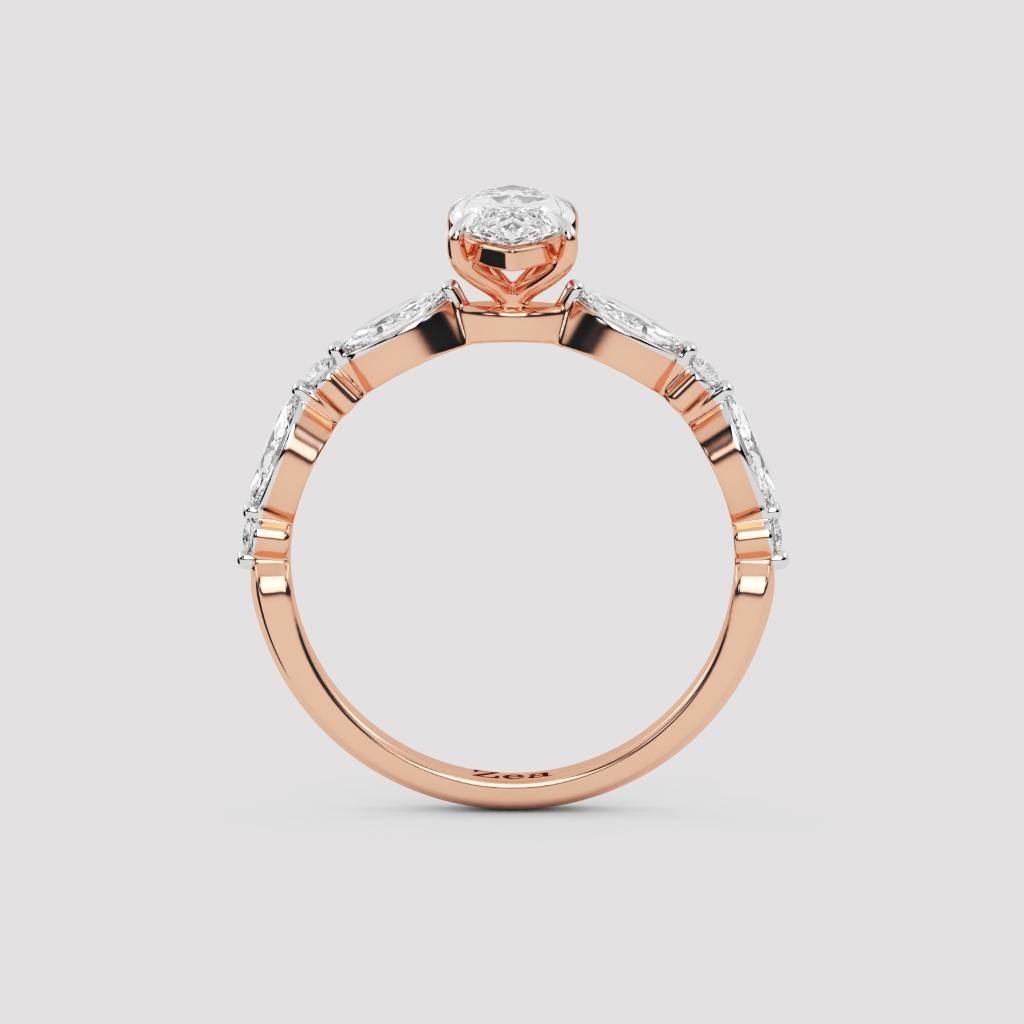 Marquise Leaf Ring