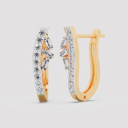 Mixed Shape Diamond Hoops