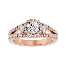Opulent Round Halo Ring