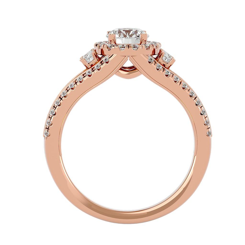 Opulent Round Halo Ring