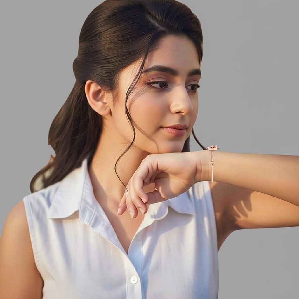 Pear Diamond Artistic Bangle