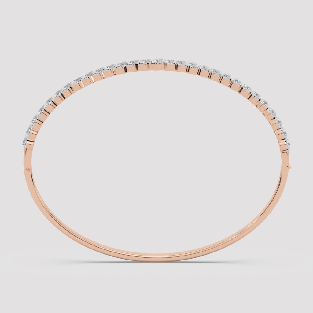 Pear Diamond Station Bangle