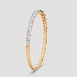Pear Diamond Station Bangle