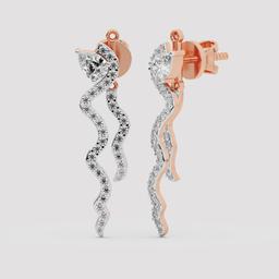 Pear Diamond Wavy Drops