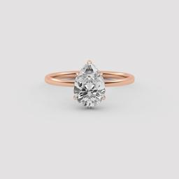 Pear Three-Stone Ring