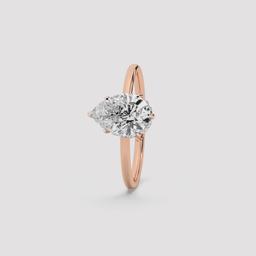 Pear Three-Stone Ring