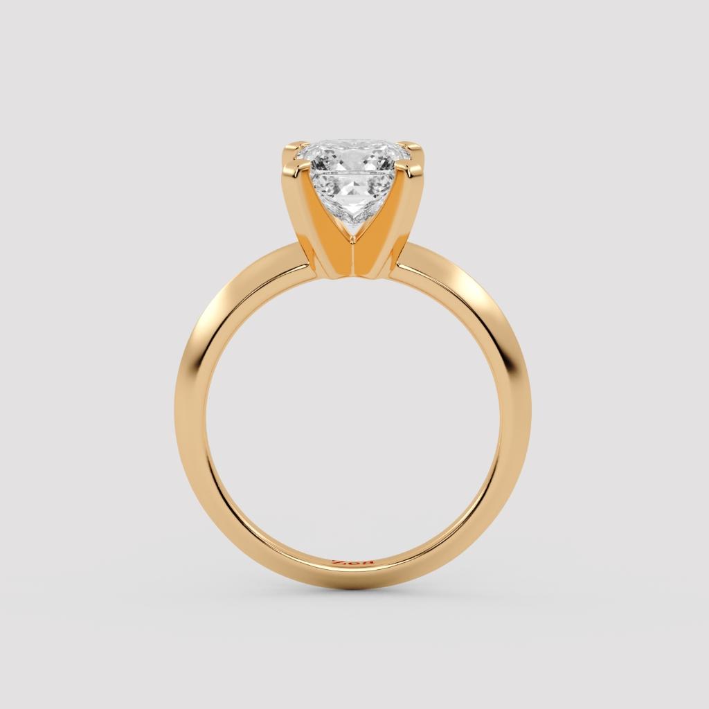 Princess Solitaire Ring