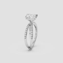 Radiant Crossover Halo Ring