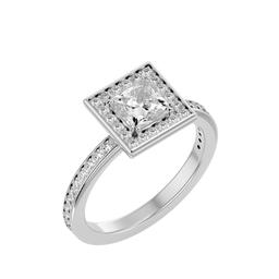 Radiant Halo Princess Ring