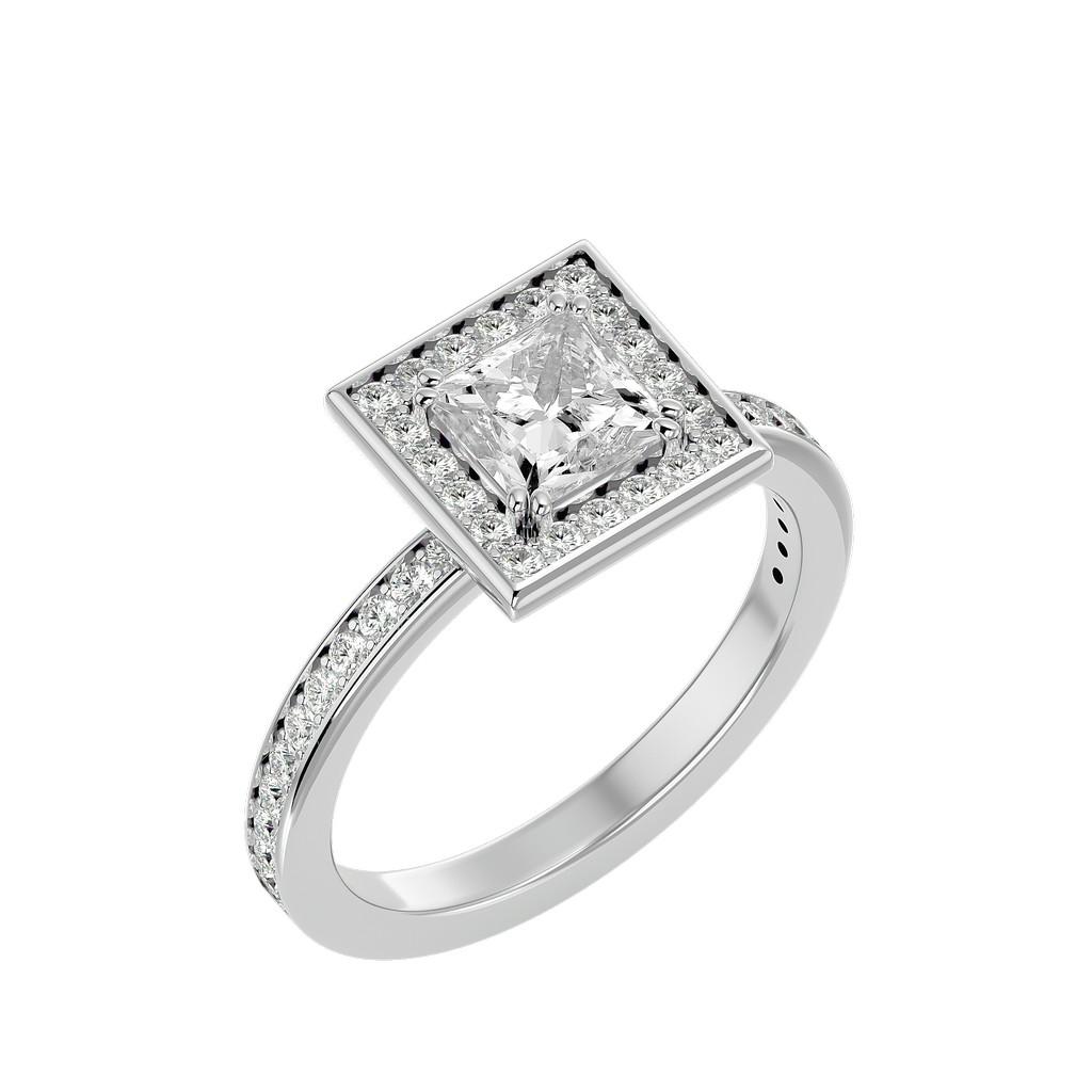 Radiant Halo Princess Ring