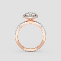 Radiant Round Halo Ring