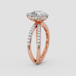 Regal Pear Solitaire Ring