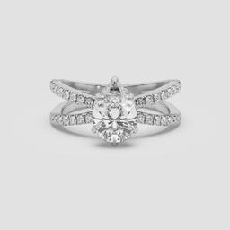 Regal Pear Solitaire Ring