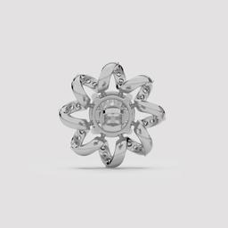 Ribbon Bloom Stud Earrings