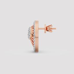 Round Diamond Sunburst Studs