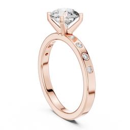 Scintilla Pave Solitaire Ring