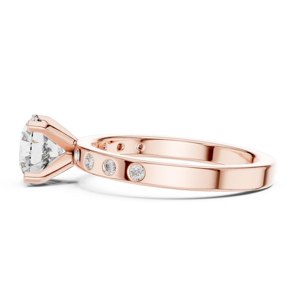 Scintilla Pave Solitaire Ring