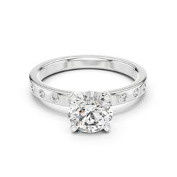 Scintilla Pave Solitaire Ring