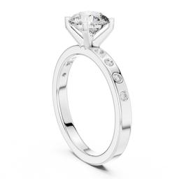 Scintilla Pave Solitaire Ring