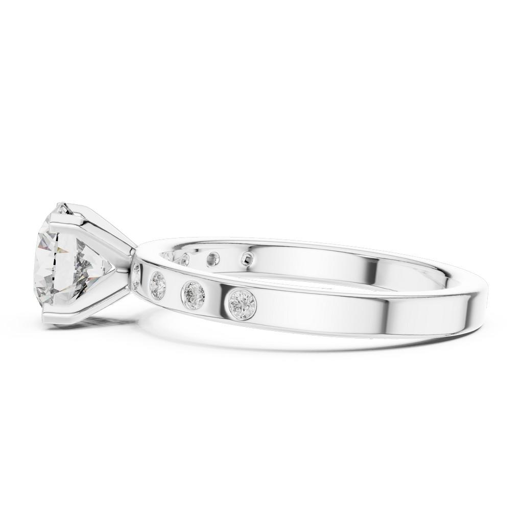 Scintilla Pave Solitaire Ring