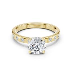 Scintilla Pave Solitaire Ring