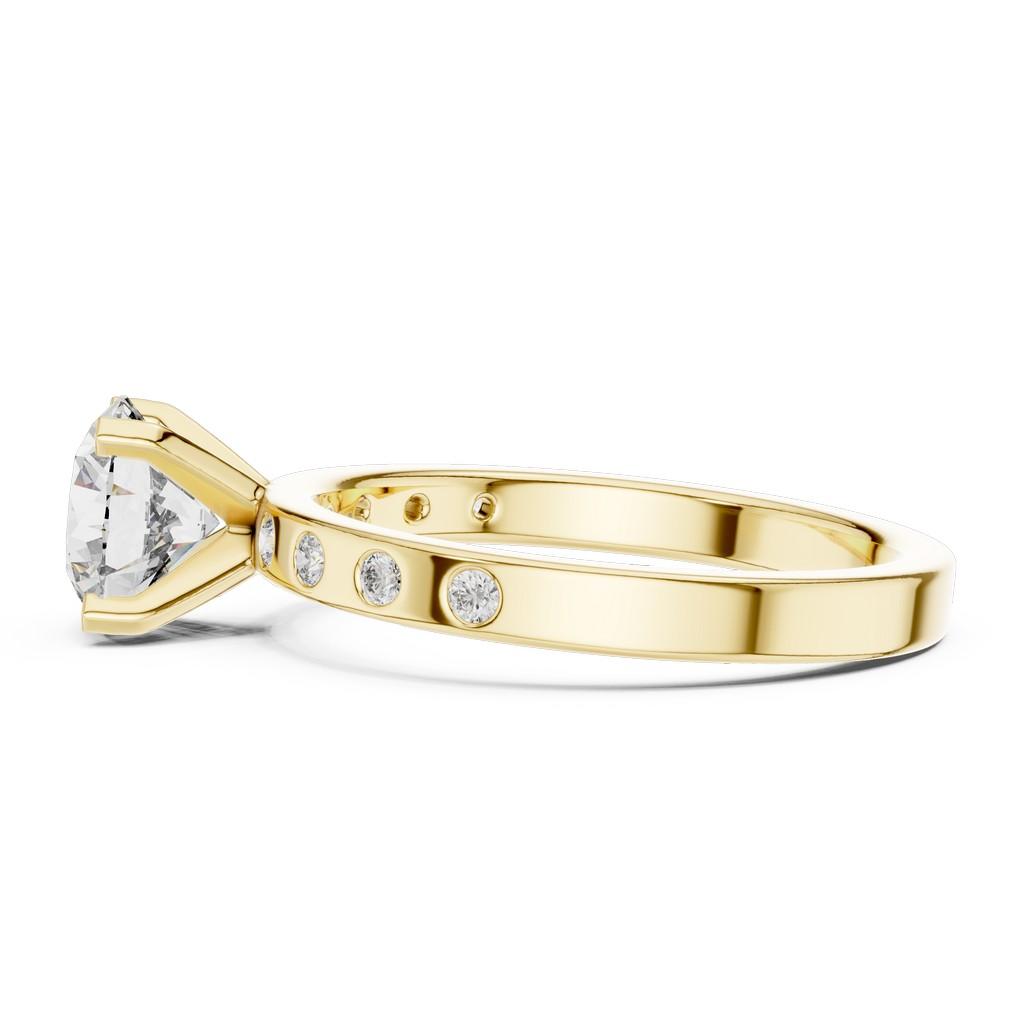 Scintilla Pave Solitaire Ring