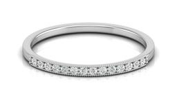 Sculpted Pave Band Ring