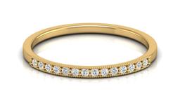 Sculpted Pave Band Ring