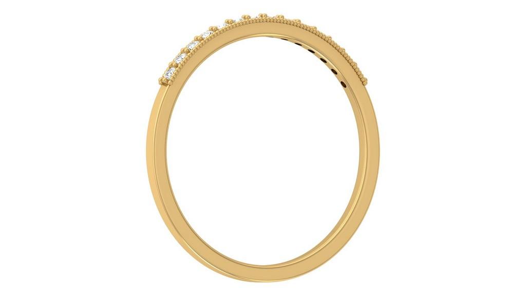 Sculpted Pave Band Ring