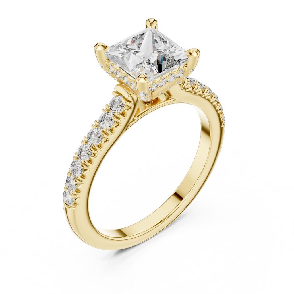 Sculpted Radiance Solitaire Ring