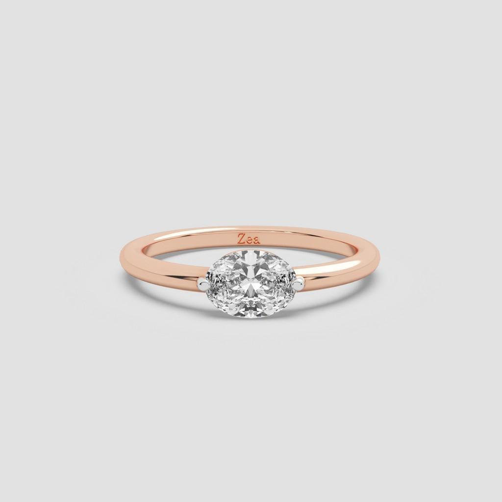 Seraphic Oval Solitaire