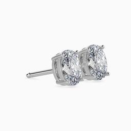 Sovereign Oval Prong Earring