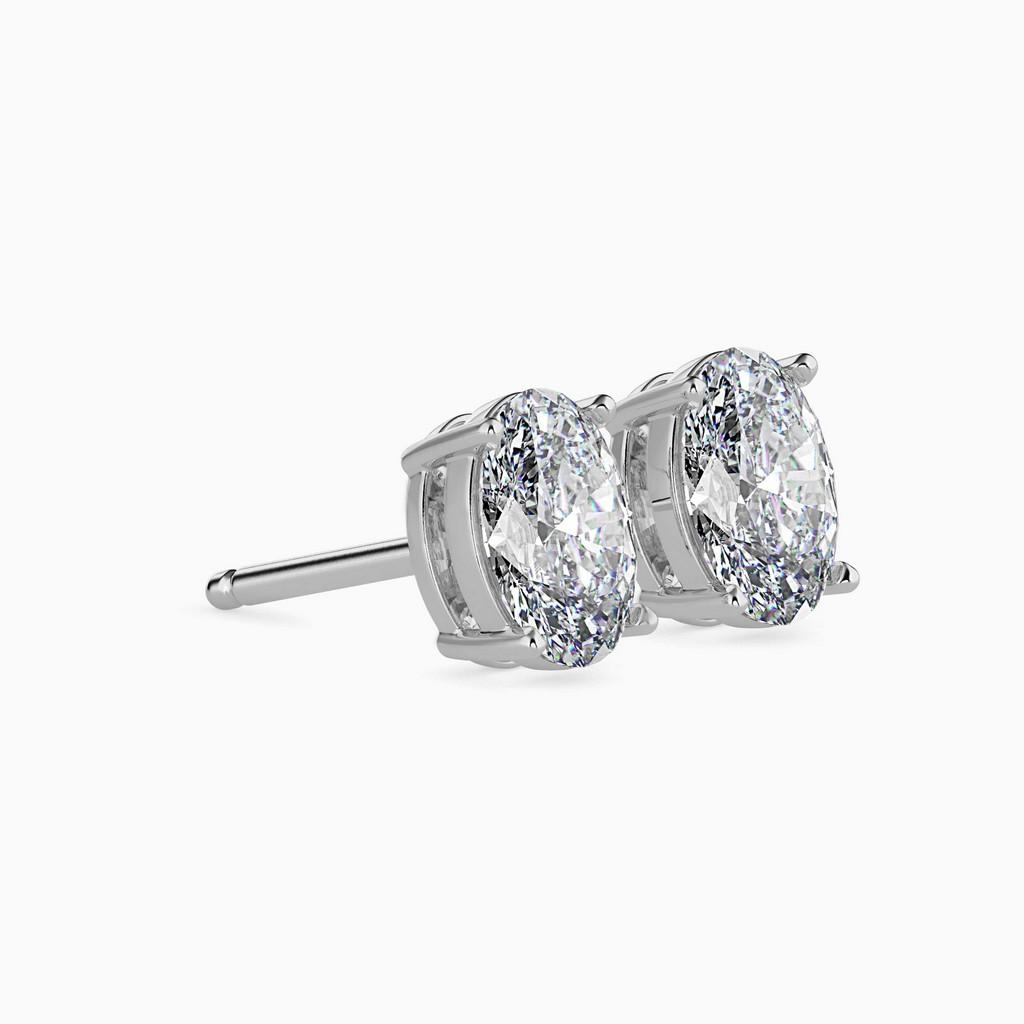 Sovereign Oval Prong Earring