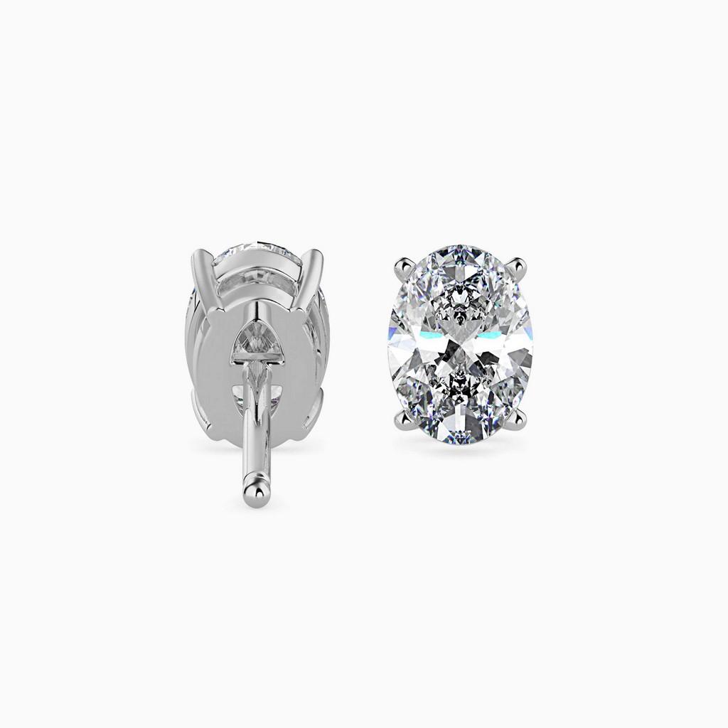 Sovereign Oval Prong Earring