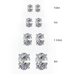 Sovereign Oval Prong Earring