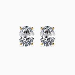 Sovereign Oval Prong Earring