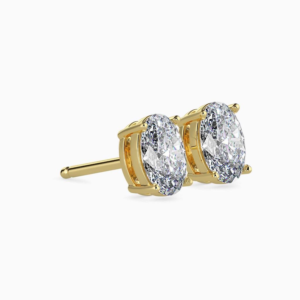 Sovereign Oval Prong Earring