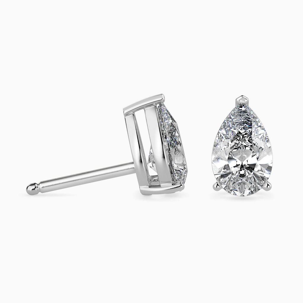 Sovereign Pear Prong Earring