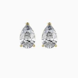 Sovereign Pear Prong Earring